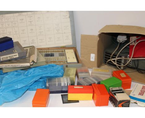 A job lot of assorted vintage slides etc 