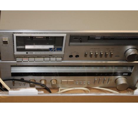 Two vintage Sharp audio separates (un-tested) collection only 