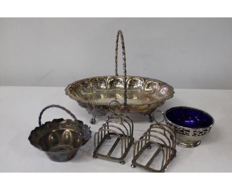 A selection of vintage silver plated ware 