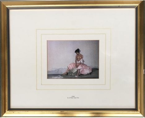 William Russell Flint (British, 1880-1969), Ariadne, colour print, 15x20.5cm; together with one other, 'Shipyard Gleaners', 1
