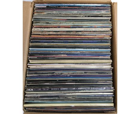 A good box of vinyl LPs to include Pink Floyd, Bob Dylan, Rolling Stones, Simon Garfunkel, Leonard Cohen, The Beatles, Eric C