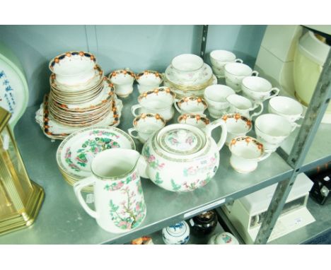 A DUCHESS CHINA TEA SERVICE FOR SIX PERSONS, 20 PIECES, AN AND EARLY TWENTIETH CENTURY CHINA PART TEA SERVICE ETC..... 