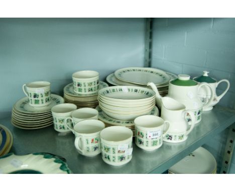 A ROYAL DOULTON DINNER SERVICE FOR SIX PERSONS WITH EXTRA'S IN 'TAPESTRY' PATTERN, 56 PIECES IN TOTAL 