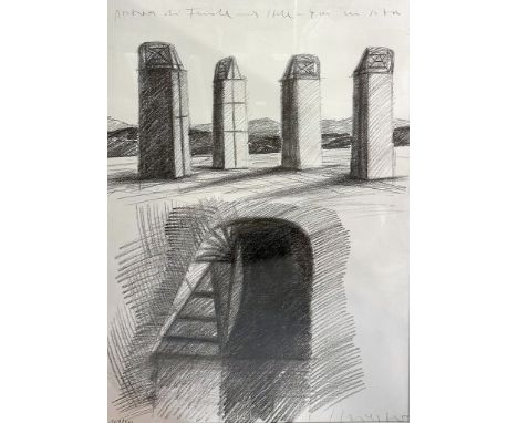 Kriester, Rainer (1935 Plauen - Castellaro 2002) Ohne Titel. Lithographie, re. u. mit Bleistift sign. und li. u. Ex. 124/200.