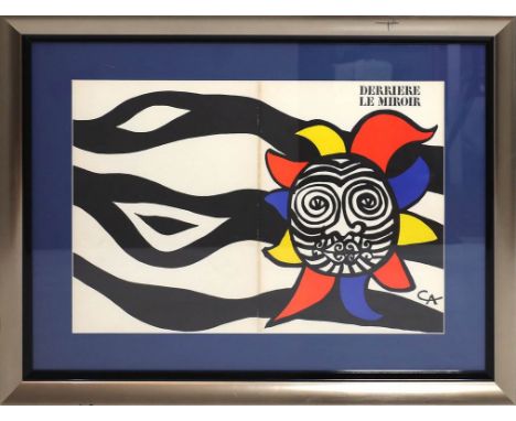 Calder, Alexander (1898 Lawnton - New York 1976) "The Sun". Farblithographie (Mittelfalz), Cover aus "Derriere le Miroir" (DL