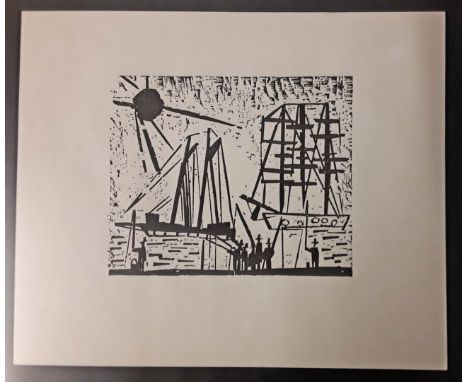 Feininger, Lyonel (1871 New York 1956), nach Darstellung nach "Angler (mit Sonne)". Druckgraphik (l. gebräunt). Blattmaß ca. 