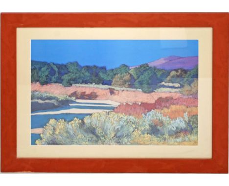Silverwood, Mary (1933 - 2011) Landschaft. Pastell/Mischtechnik, li. u. sign. PP.-Ausschnitt ca. 49x 68 cm. PP., R. 
