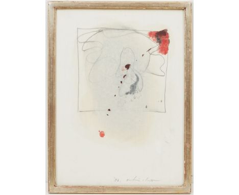 Cha, Ouhi (geb. 1945 in Busan) Ohne Titel. Mischtechnik, u. mit Bleistift sign. und dat. (19)88. Blattmaß ca. 31,8x 23,3 cm. 