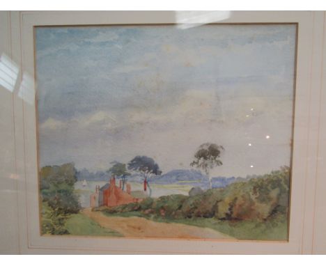 'Iken Cliff' watercolour by Viscount Ullswater of Campsea Ash, he was Speaker of the House of Commons from 1905 to 1921, size