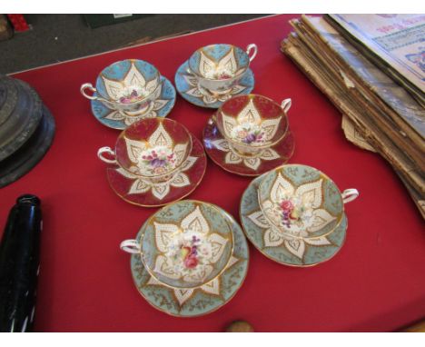 A set of six Paragon tea cups and saucers