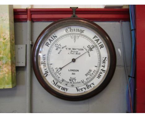 T. W. Watson Optician 4 Pall Mall, London shop barometer, 40cm diameter