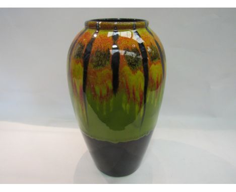 A Poole baluster vase a/f, 34cm high