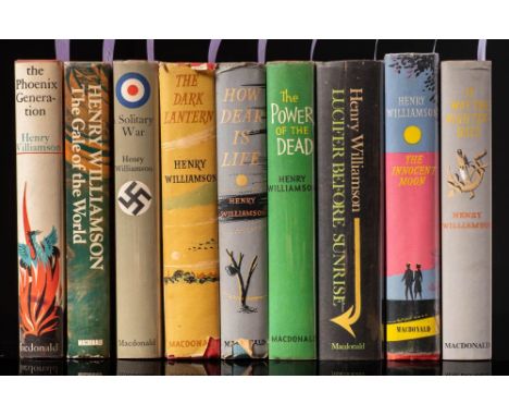 WILLIAMSON, Henry : It was the Nightingale, cloth in d/w, 8vo, first, 1962. Ten titles in the Chronicle of Ancient Sunlight s
