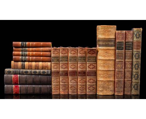BINDINGS : The Poetical Works of George Crabbe, full gilt calf contrasting labels, portrait frontispiece, tall 8vo, Paris, n.