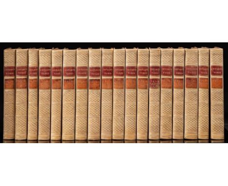 DRYDEN, John - The Works of John Dryden, now first collected in eighteen volumes, 18 vols, full calf most attractively reback