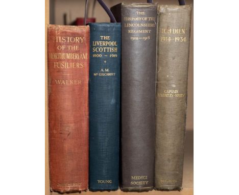 SIMPSON, Major-General C. R - The History of the Lincolnshire Regiment 1914-1918 : maps, plates, org. cloth, tall 8vo, Medici