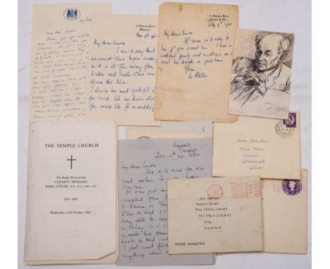 ATTLEE, Clement Richard Earl : (1883-1967) British reforming politician, long standing leader, Prime Minister of a post War L