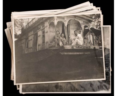 KASHMIR : A collection of forty loose photographs, size 210 x 155 mm, circa 1930s.*Notes  The photographs were taken by Wing 