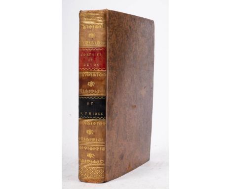 PRINCE, John - The Worthies of Devon: 6 engraved portrait plates, 5 pages of engraved coats of arms, attractive tree calf wit