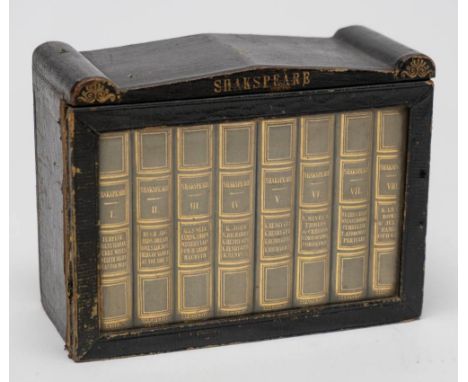 SHAKSPEARE, William : The Dramatic Works of William Shakspeare, Illustrated Edition, 8 vols, org. gilt cloth, 100 x 65 mm, Ch