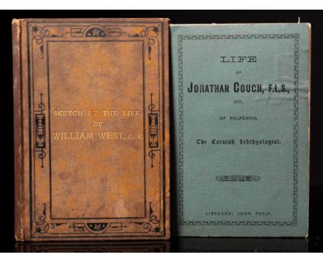 COUCH, Jonathan - Life of  Jonathan Couch, F.L.S. etc. of Polperro. the Cornish Ichthyologist, portrait frontispiece, org. pr