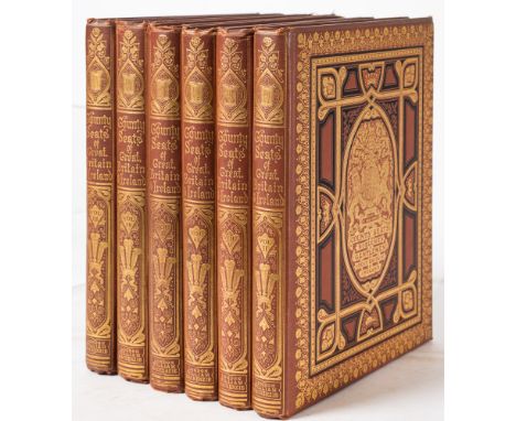 MORRIS, F. O - A Series of Picturesque Views of Seats of the Noblemen and Gentlemen of Great Britain and Ireland : 6 vol. set