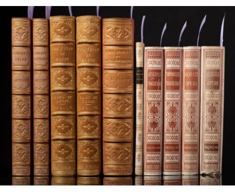 DERBY, Edward Earl of - The Iliad of Homer Rendered into English Blank Verse : 2 vols, green half morocco extra gilt spine, 8