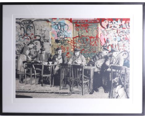 Mr Brainwash, signed edition print, 'Paris', No. 181/300, 50cm x 71cm, framed and glazed. Mr.Brainwash (Thierry Guetta b1966?