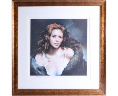 Robert Lenkiewicz (1941-2002) Print, 'Faraday', Signed by Faraday with embossed artist signature, No. 127/395, 41cm x 41cm, f