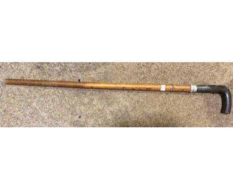 A Victorian single-shot walking stick gun with pull action, 82cm long, 88cm extended, Condition Report: Available upon reques