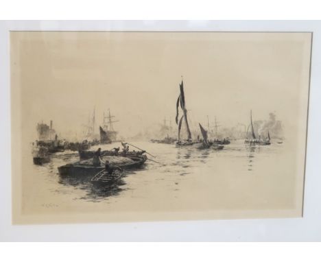 WILLIAM LIONEL WYLLIE RA, RI, RE The Highway of Nations, signed, etching, 30 x 48cm Condition Report: Available upon request