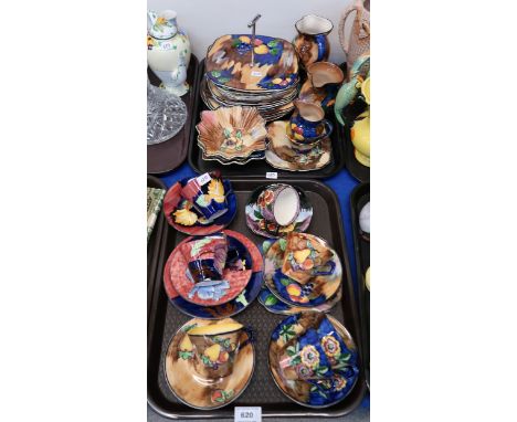 A collection of H &amp; K Tunstall cups and saucers, cake plates, jugs etc Condition Report: Available upon request