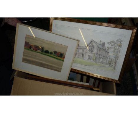 A large quantity of pictures to include Prints and Watercolours together with a limited edition Print entitled 'Harvest Time 