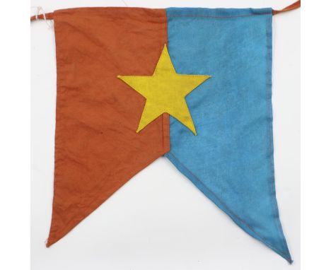 Vietnam War Era Viet Cong Bunting Flag. UK P&amp;P Group 1 (£16+VAT for the first lot and £2+VAT for subsequent lots) 