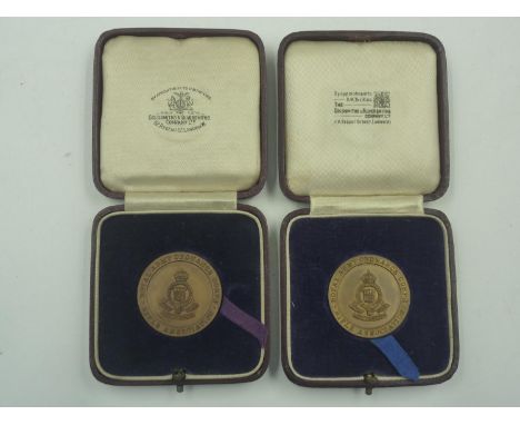 Royal Army Ordnance Corps, Rifle Association 1933 and 1934 Rifle Association, original Goldsmith and Silversmith Co cases. UK