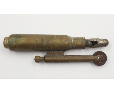 WWI Trench Art Lighter made from an INERT German Mauser Bullet. UK P&amp;P Group 1 (£16+VAT for the first lot and £2+VAT for 