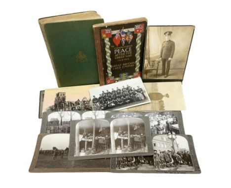 Twenty-two WW1 real photographic postcards of soldiers including portraits, group shots, Range Training etc; quantity of othe