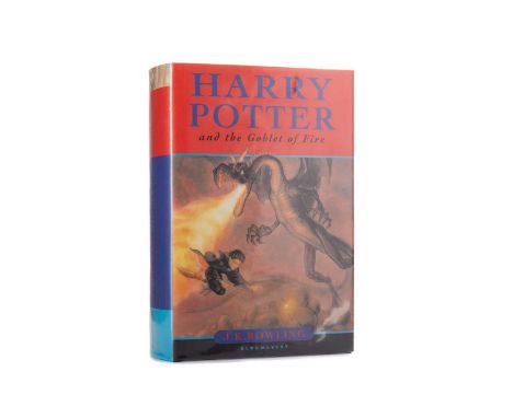 HARRY POTTER AND THE GOBLET OF FIRE,first edition hardback signed by J. K. Rowling to dedication page, retaining original 'Ha