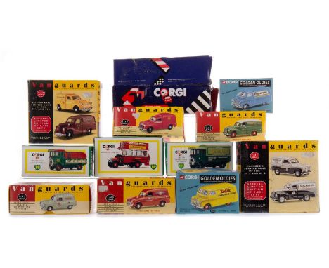 COLLECTION OF SIX VANGUARDS DIE-CAST MODELS,along with ten Corgi models
