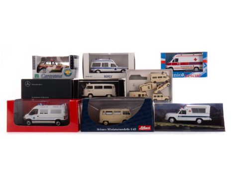 COLLECTION OF EUROPEAN AMBULANCES,with French, including Eligor IVECO Daily Ambulance, Renault B120 Ambulance and 1021 Citroe