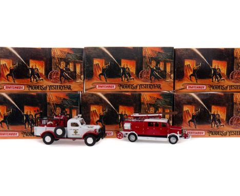 COLLECTION OF MATCHBOX FIRE ENGINE SERIES MODELS OF YESTERYEAR, boxed, approximately 20