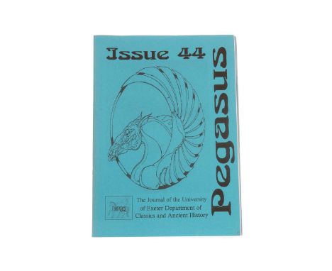 HARRY POTTER INTEREST,a group comprising the Pegasus Journal of the University of Exeter Issue 44 containing the 'Oration for