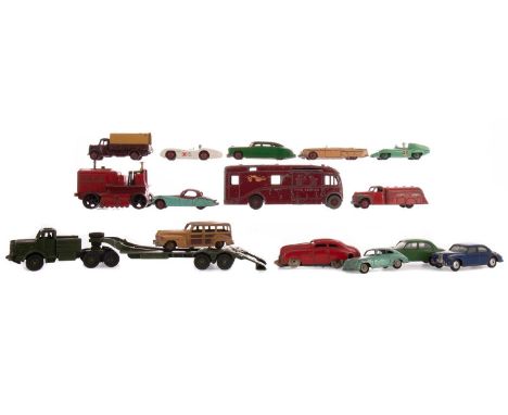 COLLECTION OF DIE-CAST VEHICLES,comprising twenty Dinky, seventeen Lesney Matchbox, two Corgi, a Schuco Mirakocar, and seven 