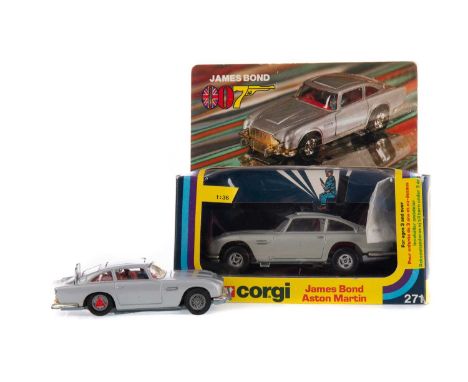 CORGI 271 JAMES BOND ASTON MARTIN,appears complete, boxed, along with a further loose Bond Aston Martin model (2)