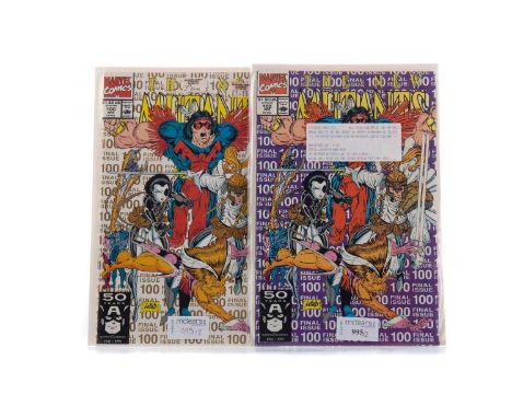 MARVEL THE NEW MUTANTS #100 FINAL ISSUE COMICS,first and second printings (2)