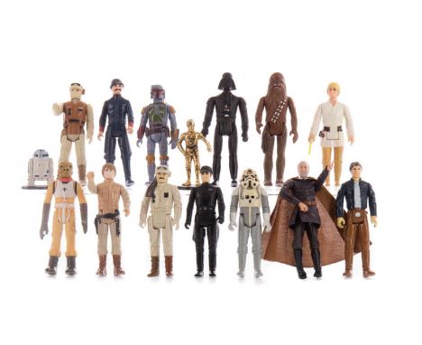 SMALL GROUP OF VINTAGE STAR WARS FIGURES,the majority late 1970s/early 80s, includes numerous LFL