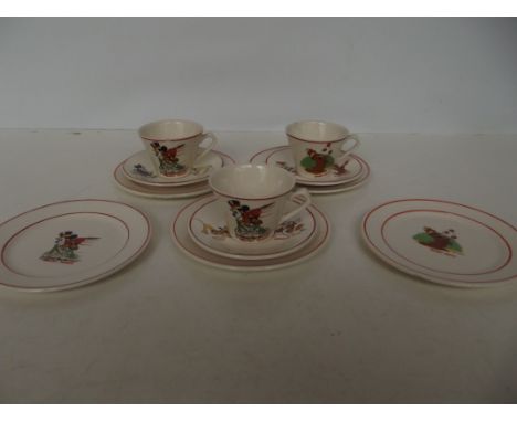 Wadeheath children's part tea service 