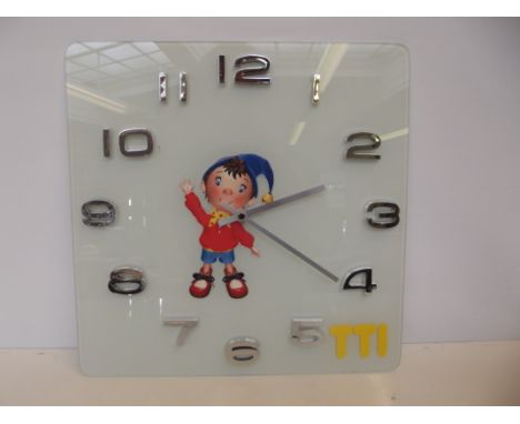 Glass Noddy wall clock 
