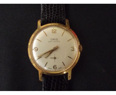 Gents Oris wristwatch, anti-shock with subsidiary second dial, manual wind, currently ticking 