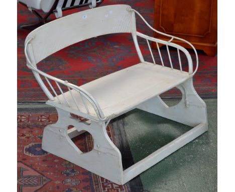 A vintage American buckboard buggy seat (restored)